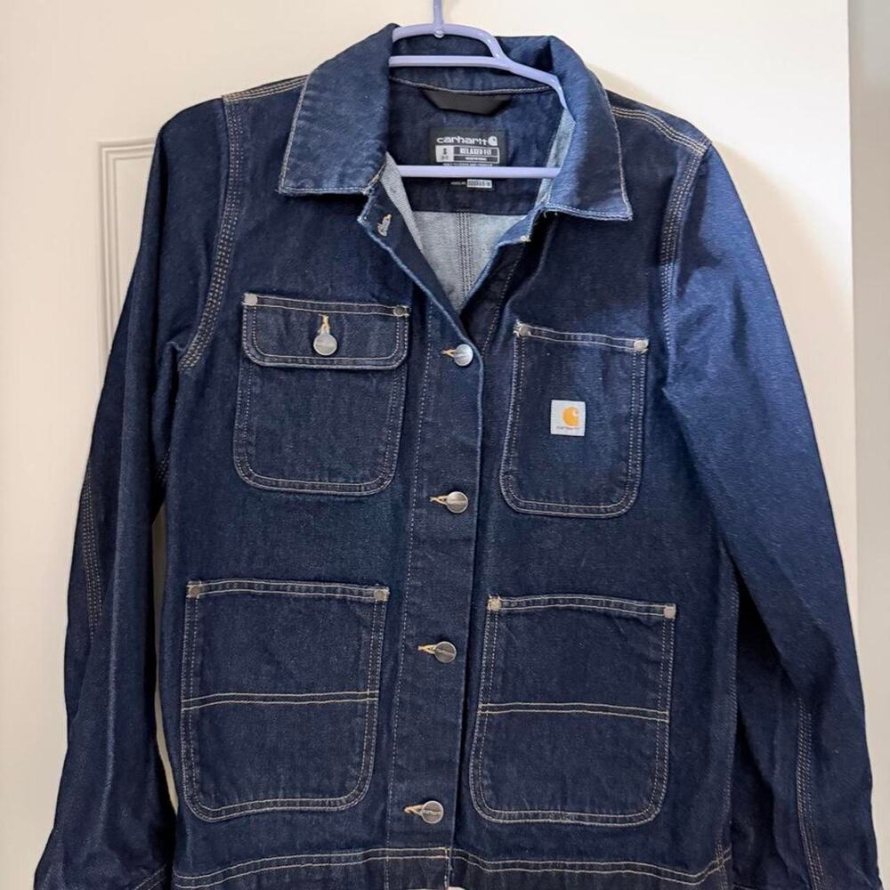 Carhartt dark blue denim jacket
